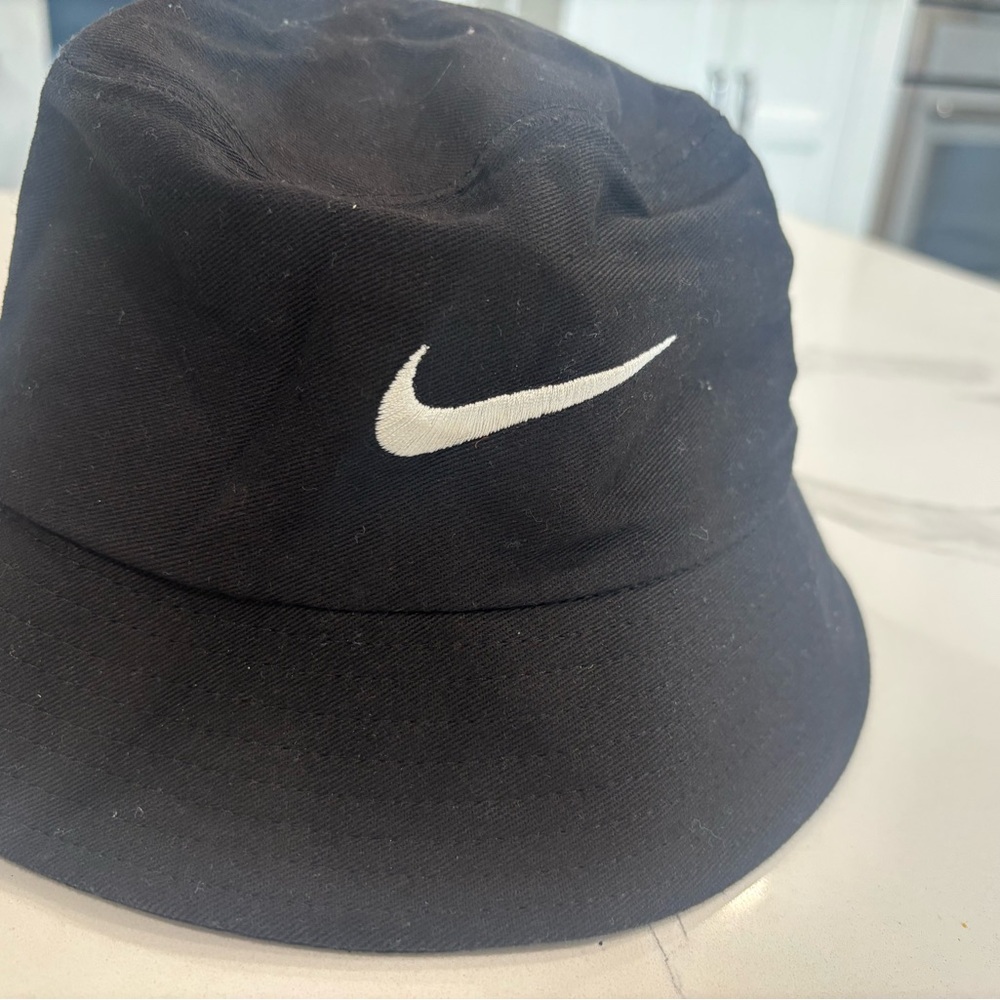 Nike Black and Gray Bucket Hats